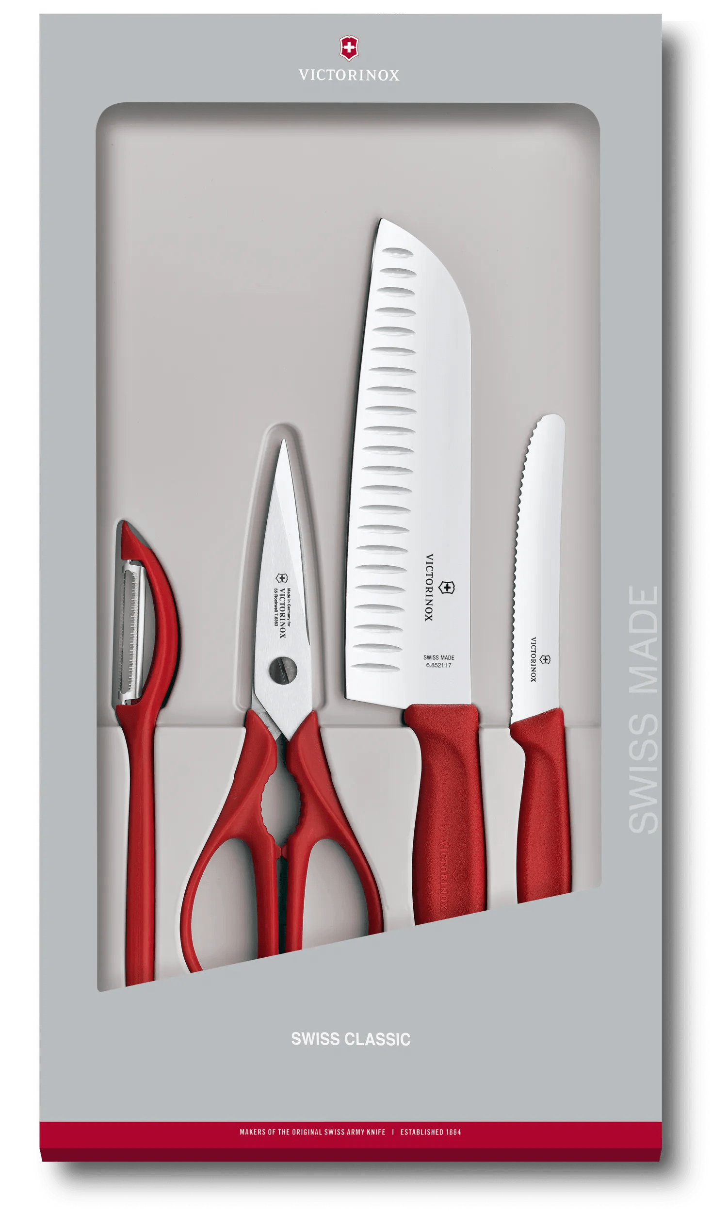 Victorinox Swiss Classic Kitchen Set 4 pieces in Red 6.7131.4G