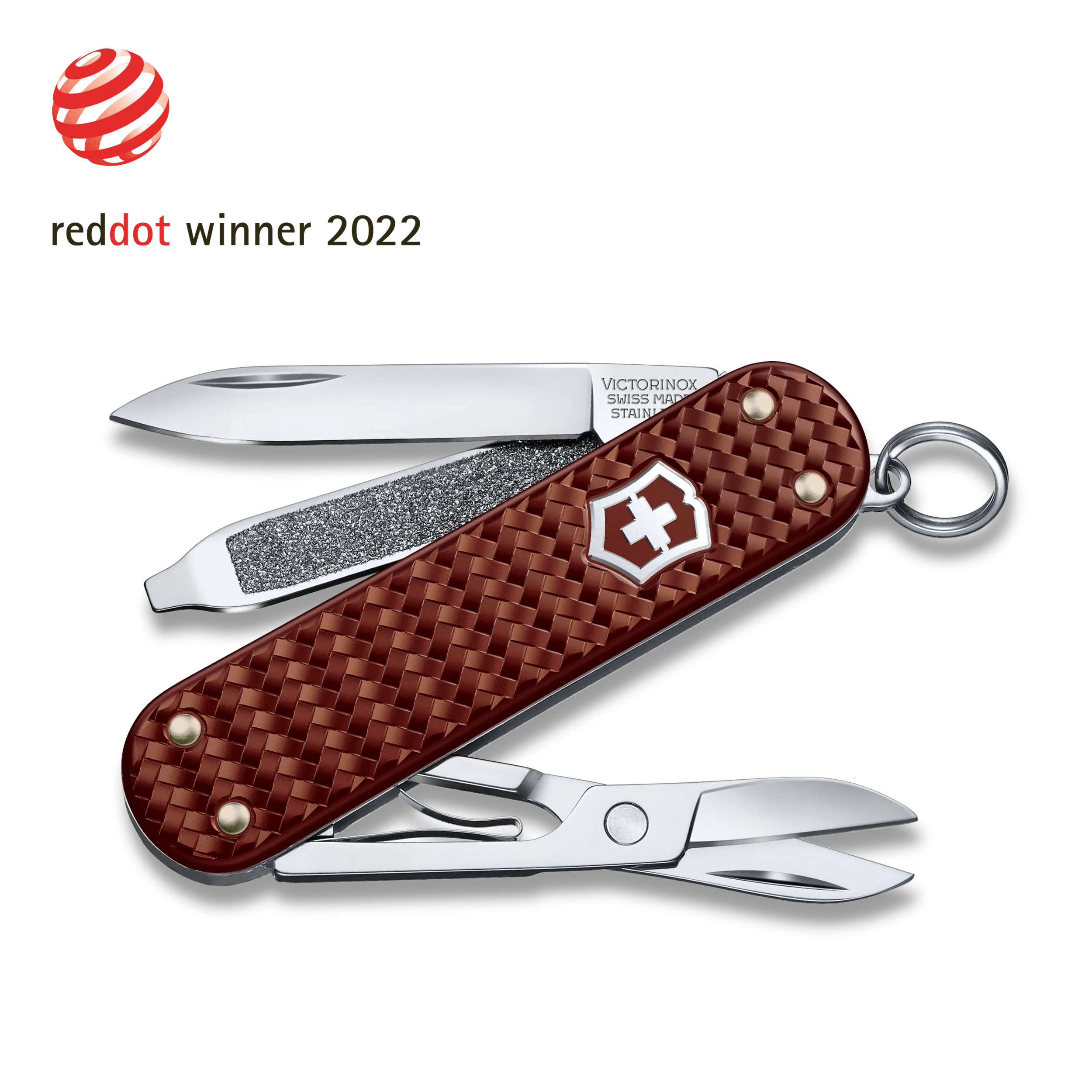 Victorinox Classic SD Alox Navaja multiusos de aluminio rojo con 5  funciones 