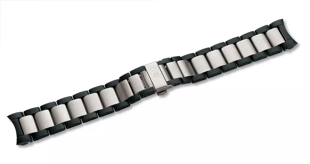 Alpnach - Stainless Steel/Black PVD Bracelet with Clasp-003278