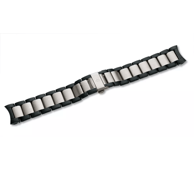 Alpnach - Stainless Steel/Black PVD Bracelet with Clasp-003278