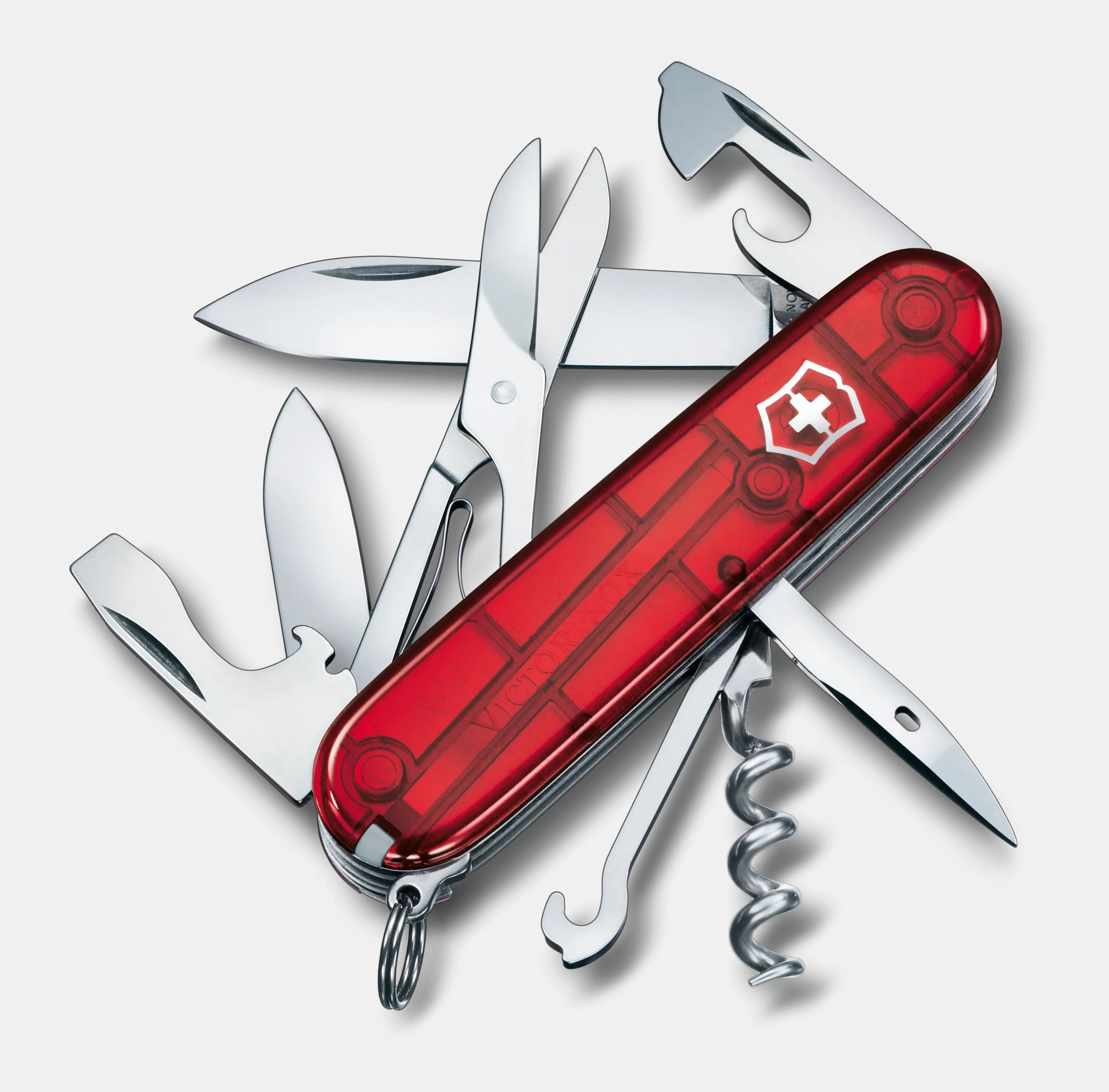 Victorinox Climber in red transparent 1.3703.T