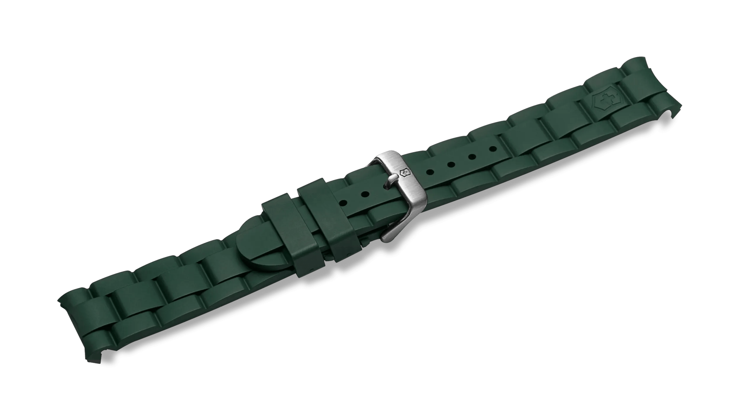 Green rubber strap with buckle-004794