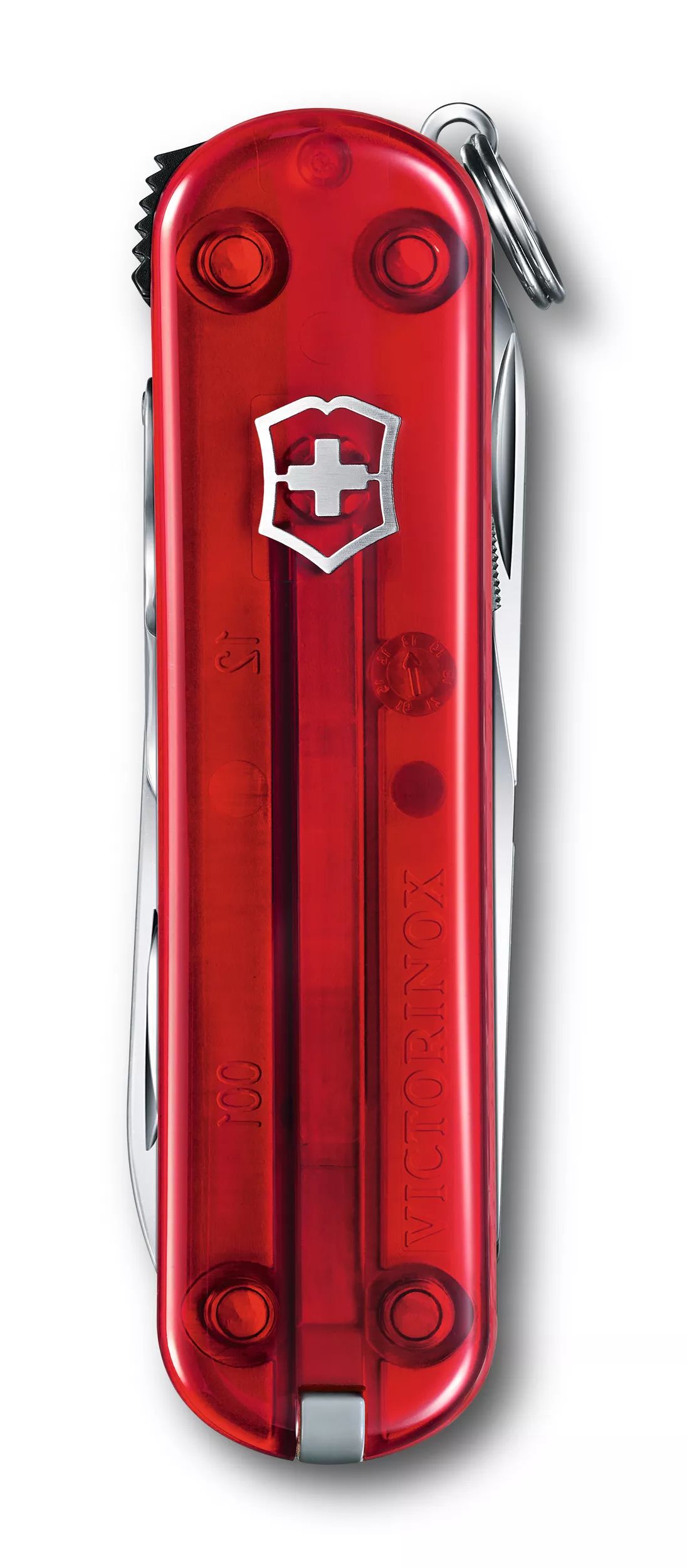 Victorinox Nail Clip 580 in red transparent - 0.6463.T
