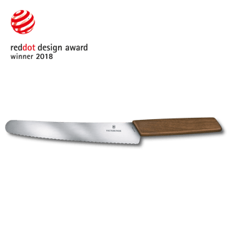 Victorinox Swiss Modern Santoku Knife in Walnut wood 6.9050.17KG