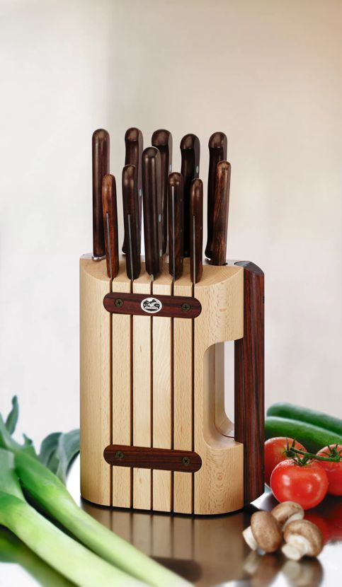 Wood Cutlery Block, 11 pieces - null