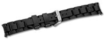 Black rubber strap with buckle - 004229