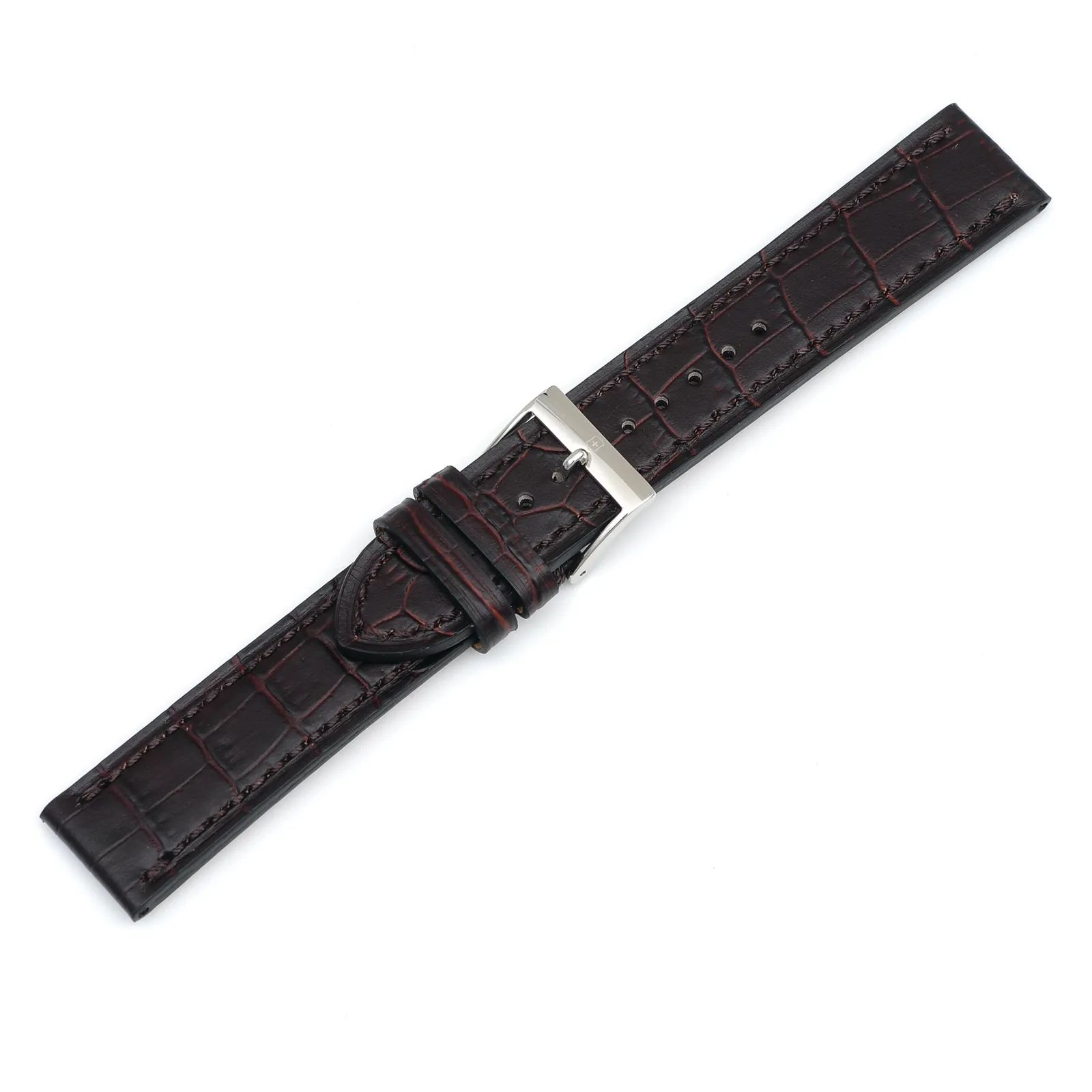Brown leather strap with buckle - 003816
