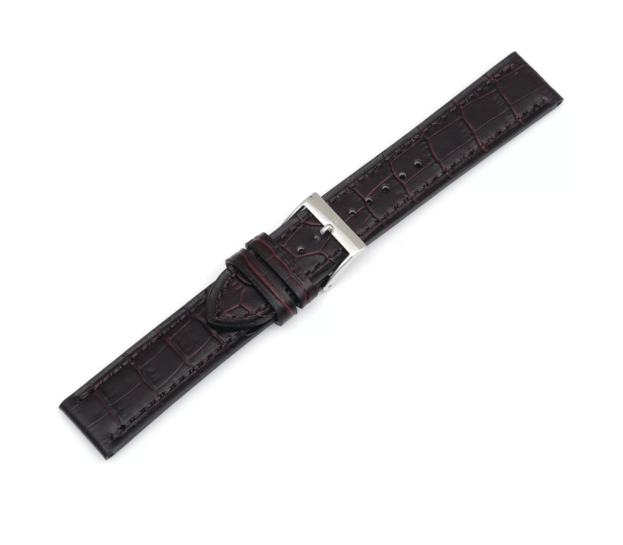 Brown leather strap with buckle - null