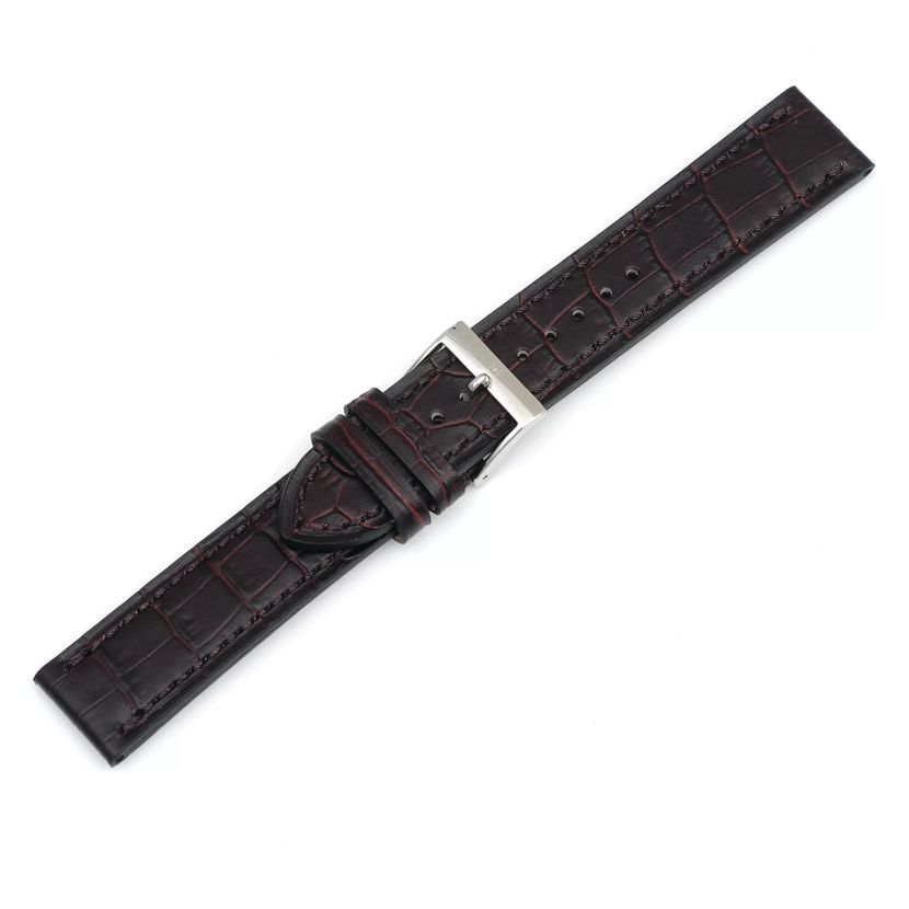 Brown leather strap with buckle-003816
