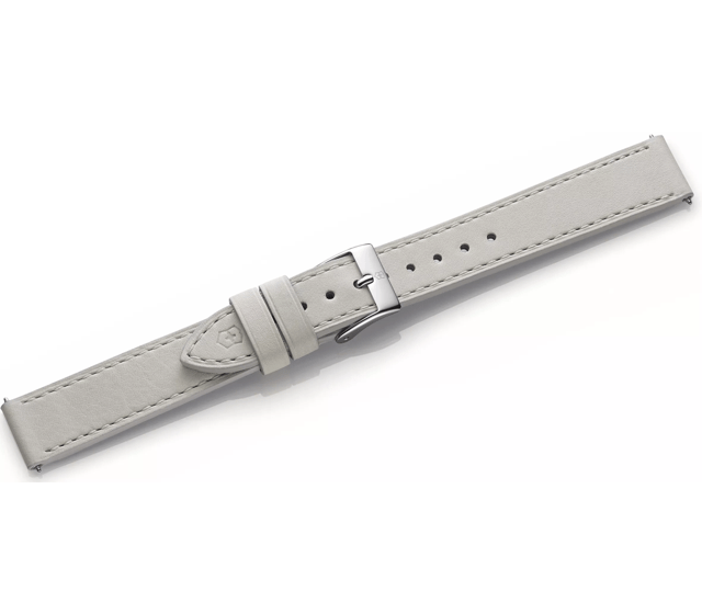 Grey leather strap with buckle-004999