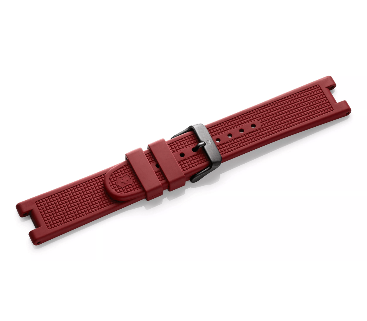 Red rubber strap with buckle - null