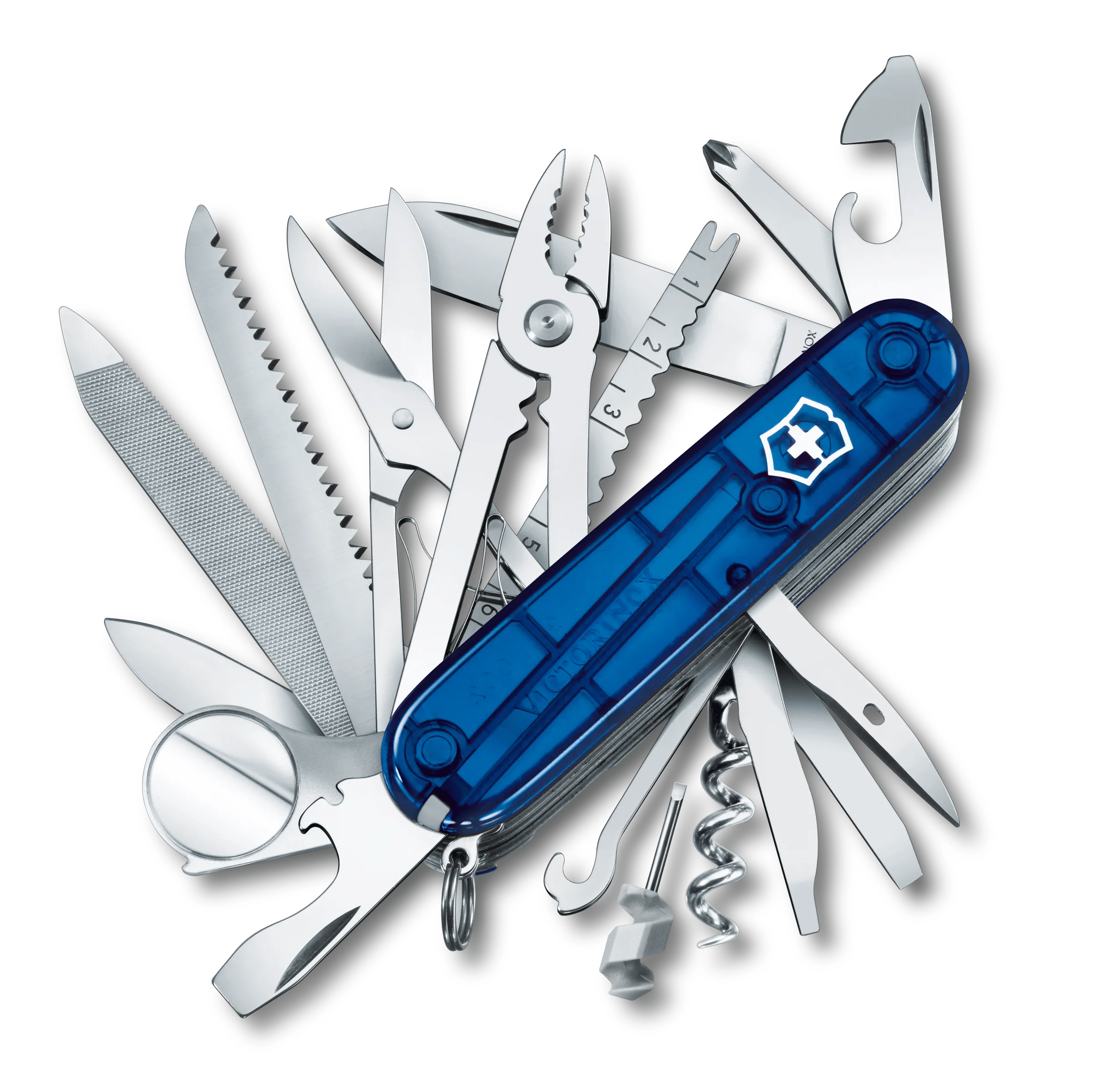 Victorinox スイスチャンプ ブルー トランスペアレント - 1.6795.T2