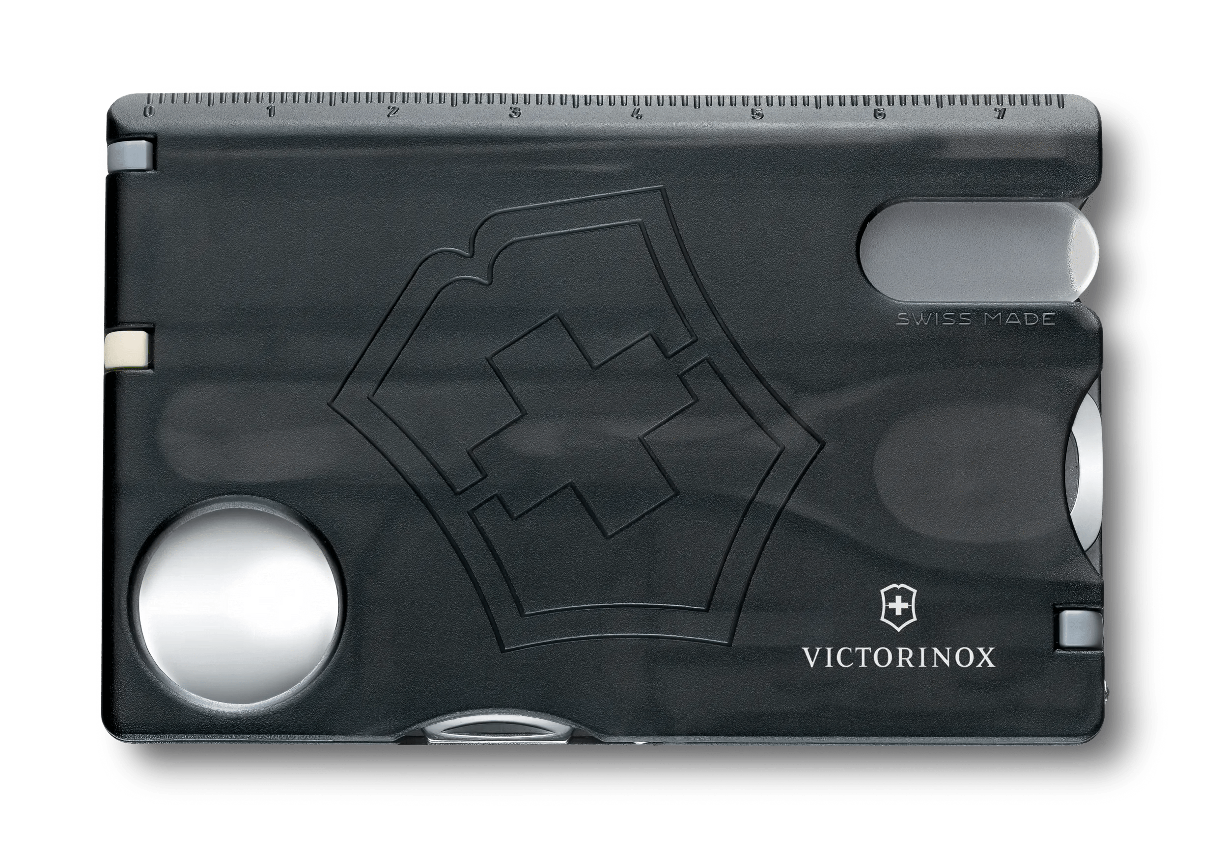 Victorinox Swiss Card Nailcare in black transparent 0.7240.T3