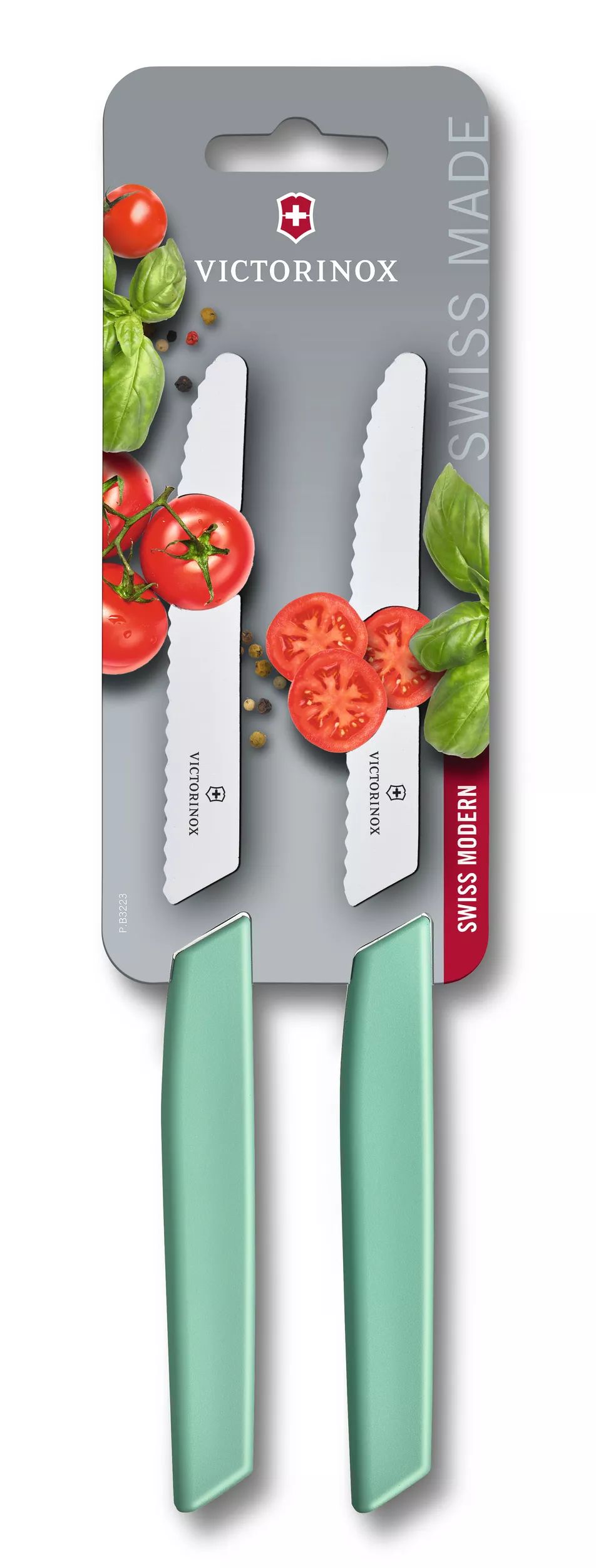 Swiss Modern Tomato and Table Knife Set, 2 pieces-6.9006.11W41B