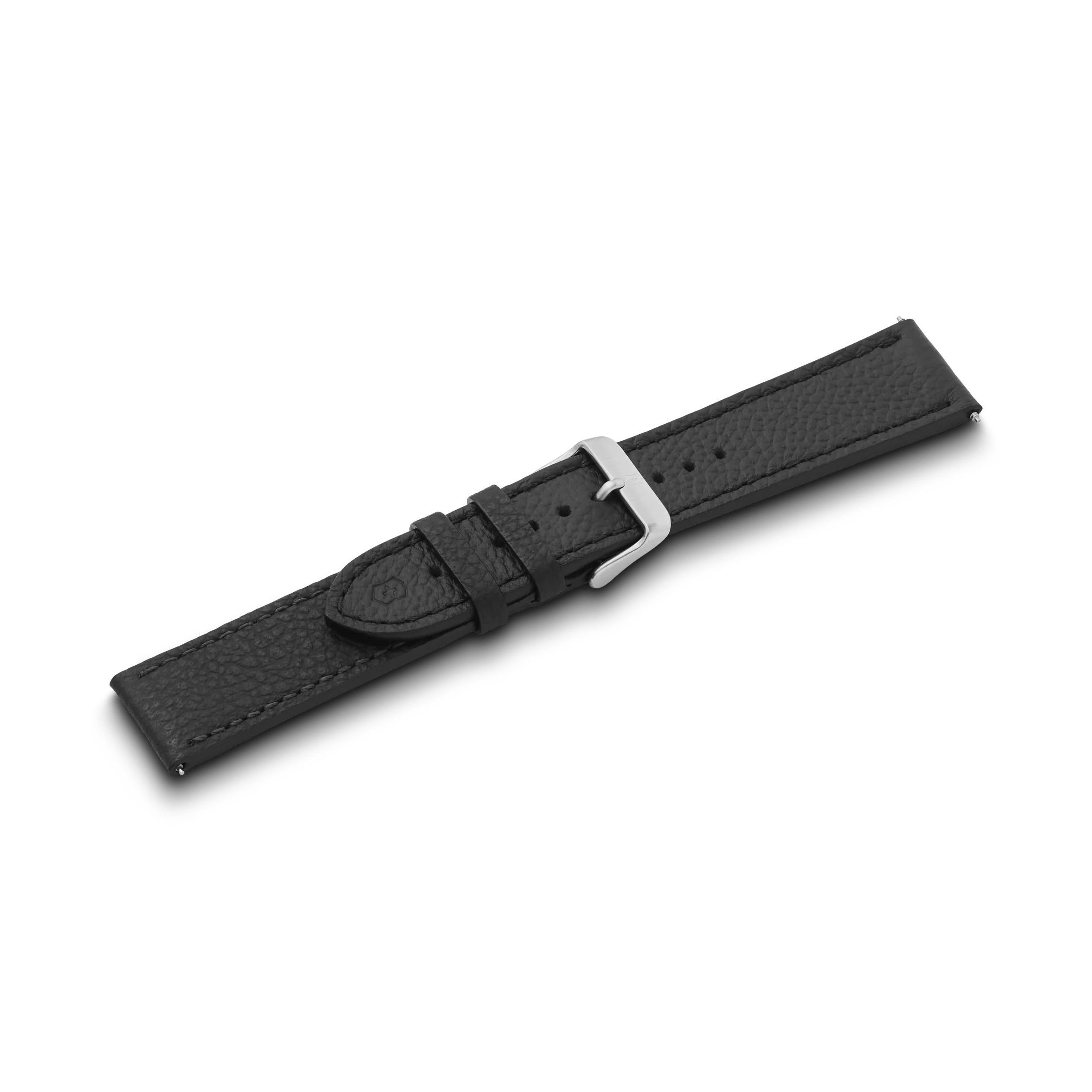 Leather strap black with buckle-005544.1