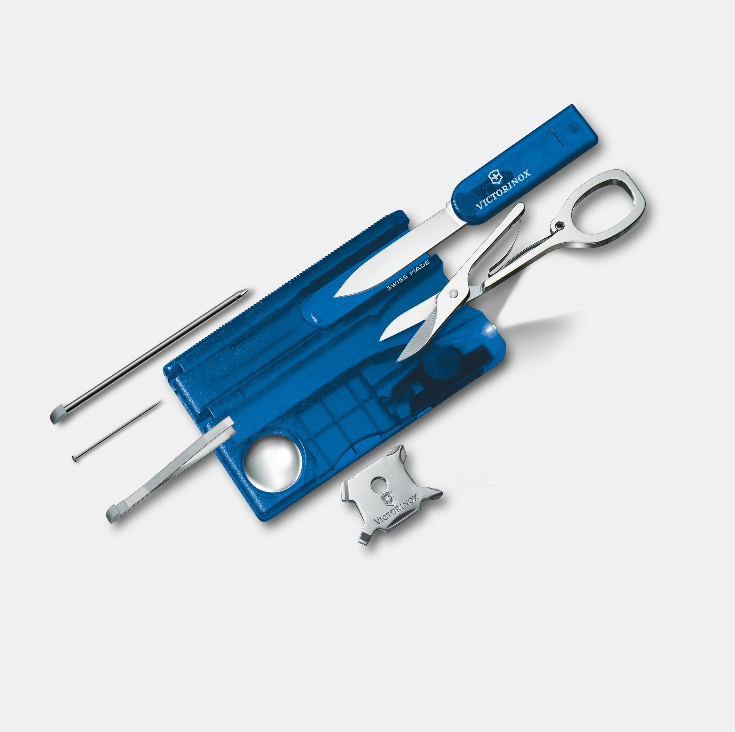Victorinox スイスカード ライト ブルー トランスペアレント