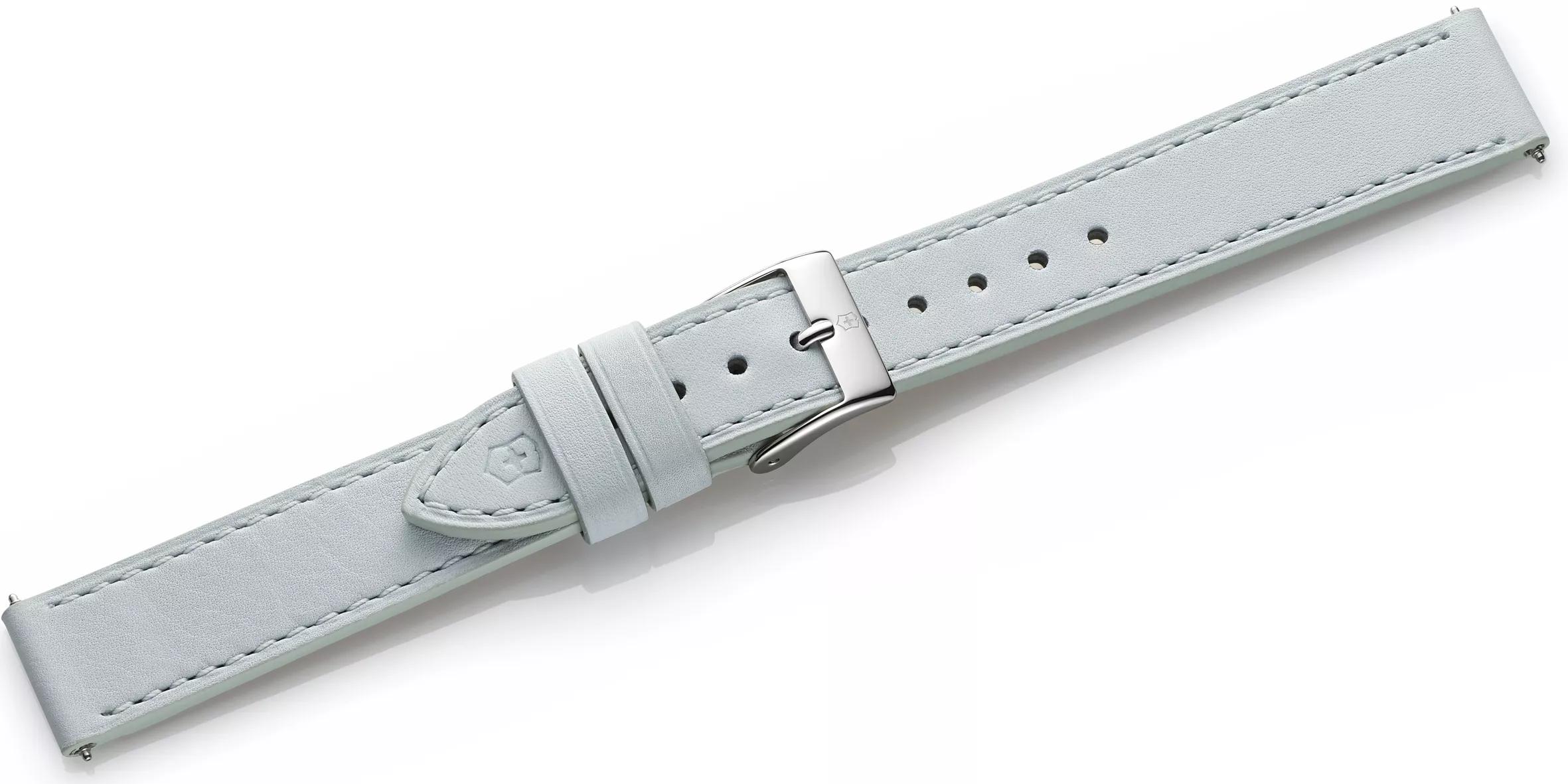 Blue leather strap with buckle-004998