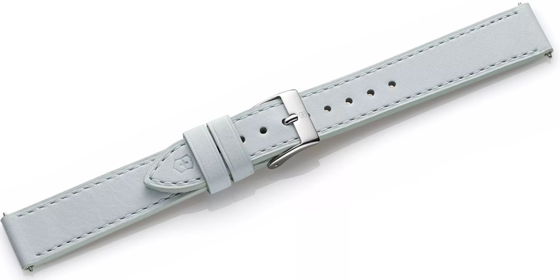 Blue leather strap with buckle-004998