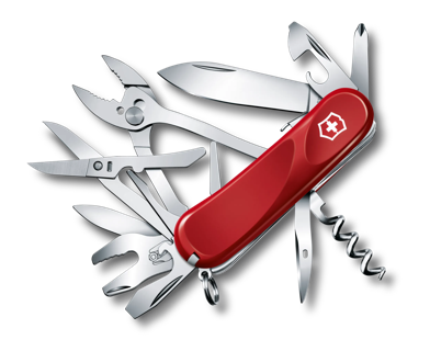  Victorinox Swiss Army Explorer Pocket Knife with Leather  Pouch, Red, 91mm : Folding Camping Knives : Sports & Outdoors