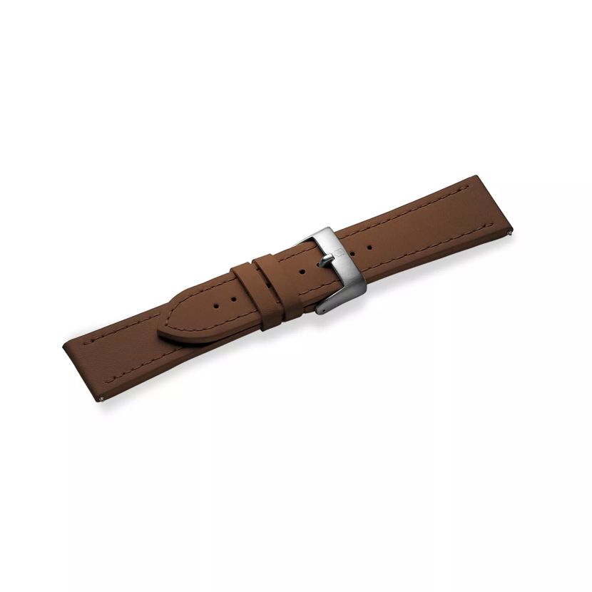 Brown leather strap with buckle-004489.1