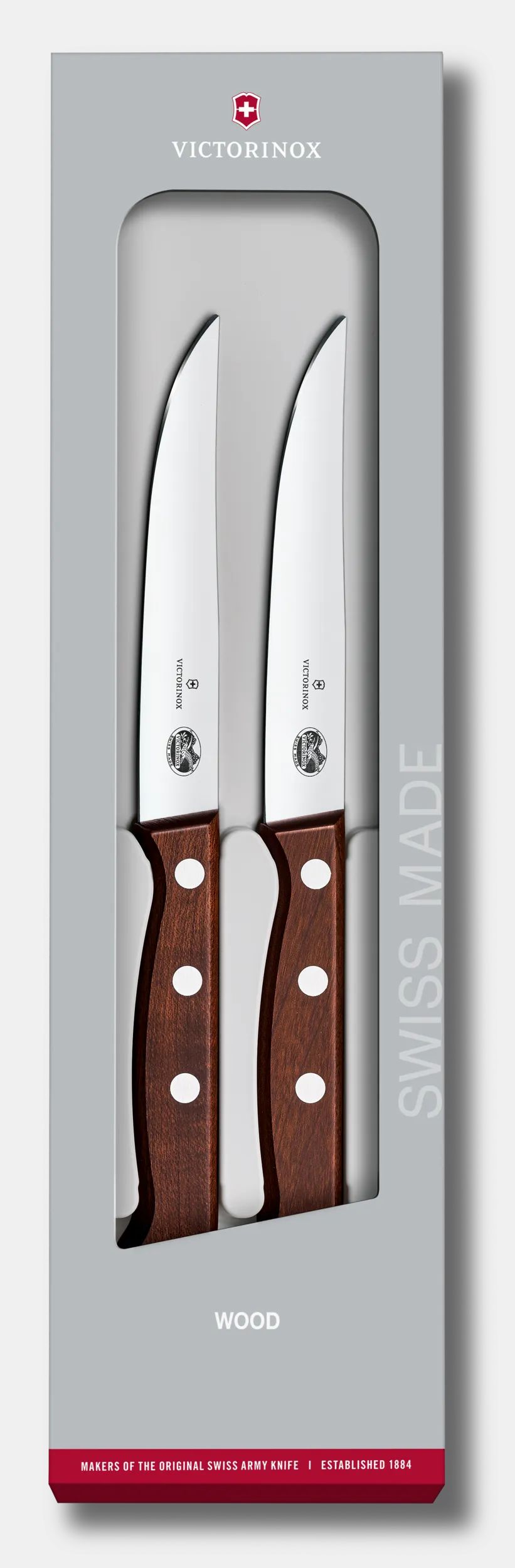 Wood Steak Knife Set 2 pieces