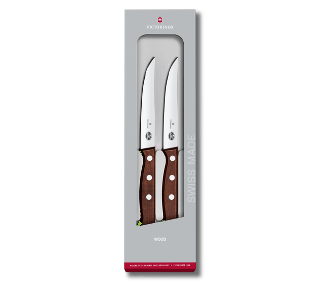 Wood Steak Knife Set, 2 pieces-5.1200.12G