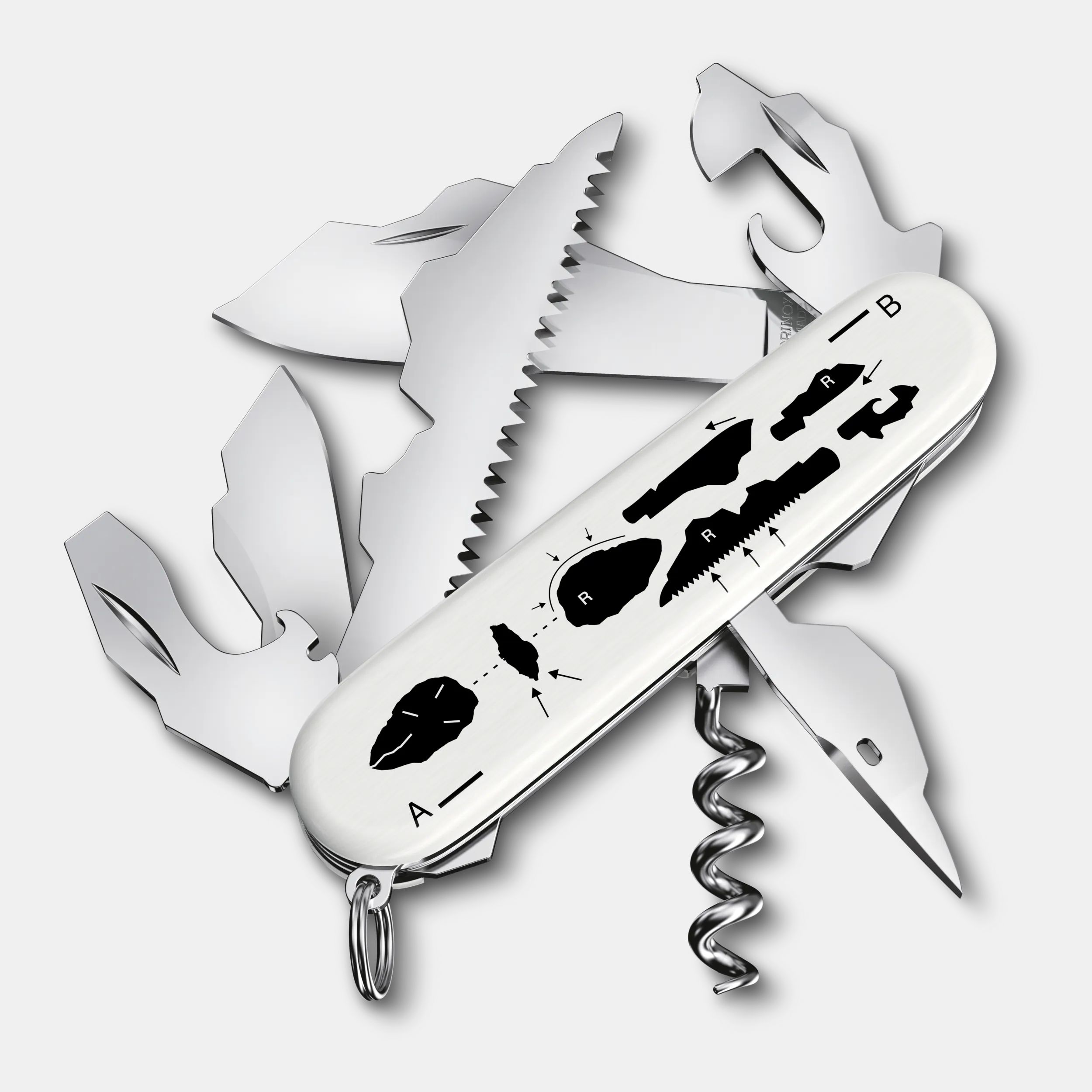 White swiss army knife hotsell