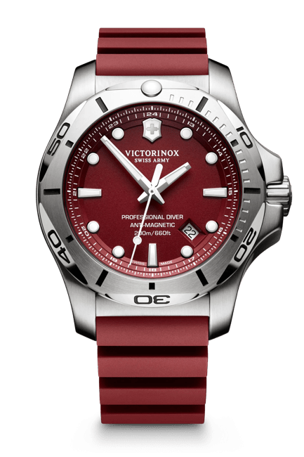 Victorinox 腕時計 241736 赤ダイアル プロダイバー ウォッチバンド ...