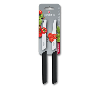 Swiss Modern Tomato and Table Knife Set, 2 pieces