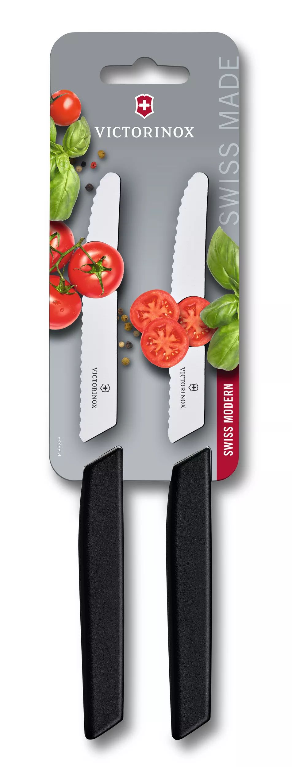 Swiss Modern Tomato and Table Knife Set, 2 pieces-6.9003.11WB