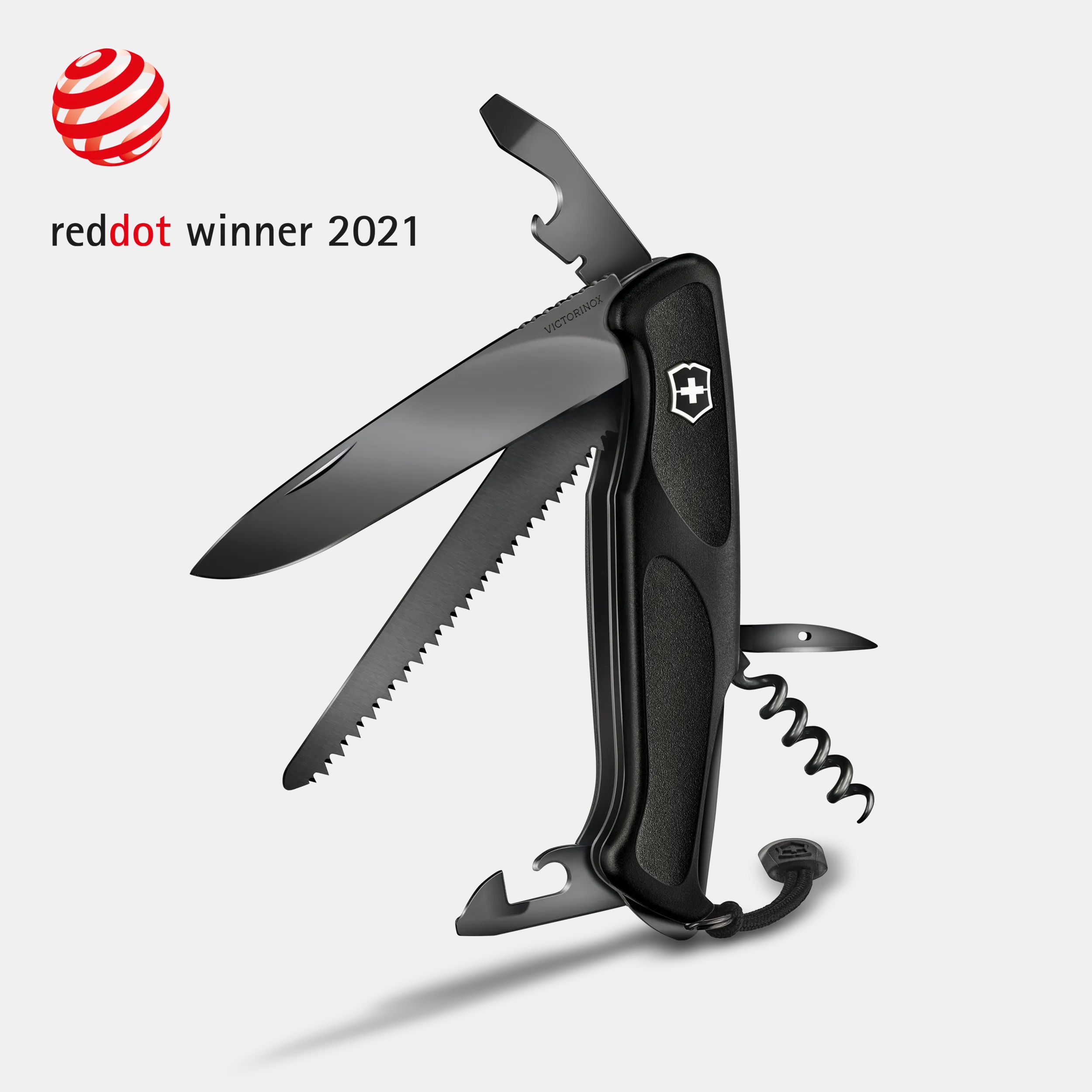 Victorinox Ranger 55 Grip Onyx Black in black 0.9563.C31P