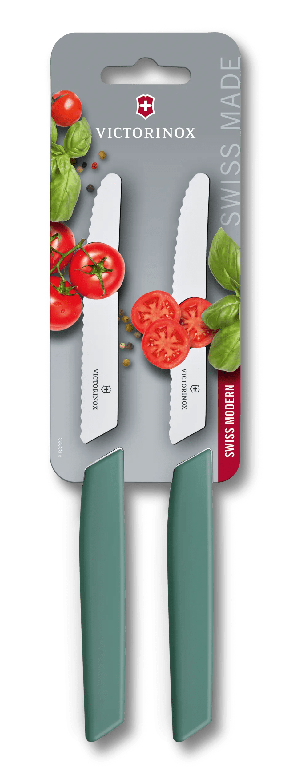 Swiss Modern Tomato and Table Knife Set, 2 pieces-6.9006.11W43B