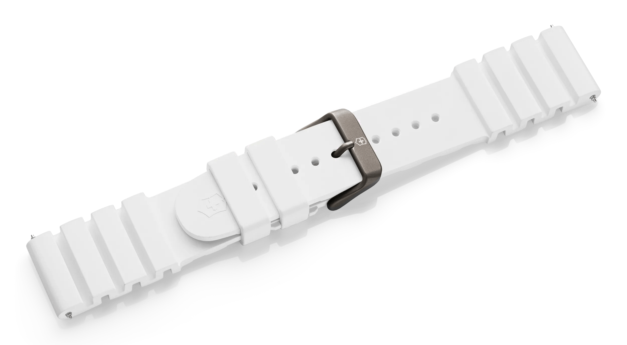 White rubber strap with buckle-005631.1