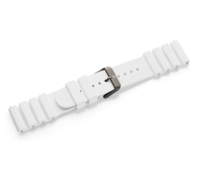 White rubber strap with buckle-005631.1