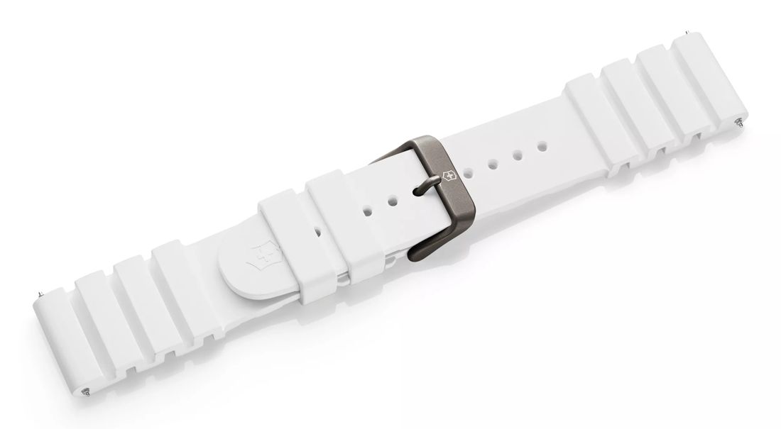 White rubber strap with buckle-005631.1