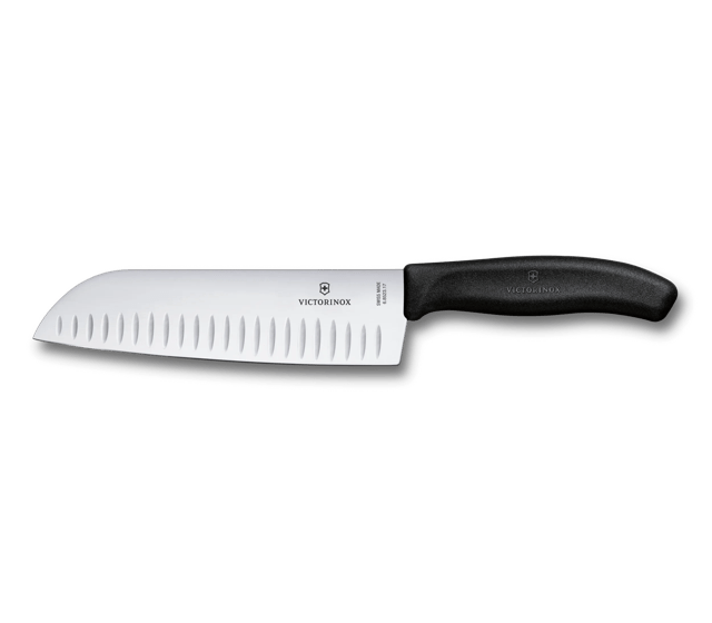 Cuchillo Santoku Swiss Classic con filo con alvéolos-6.8523.17B