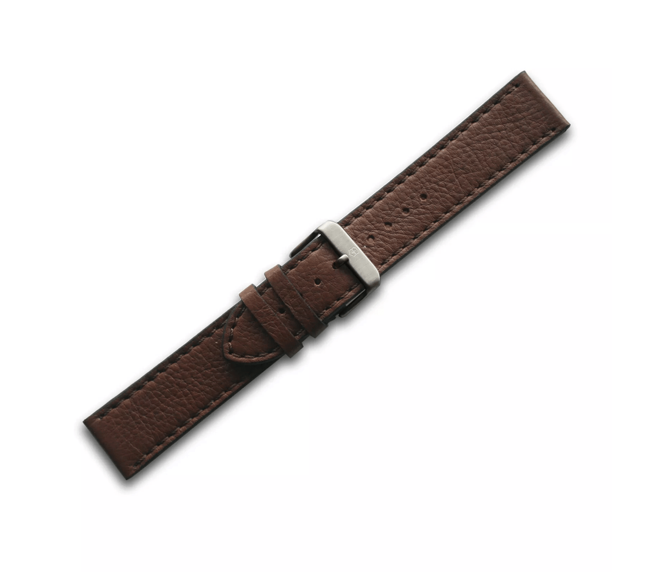 Brown leather strap with buckle - null