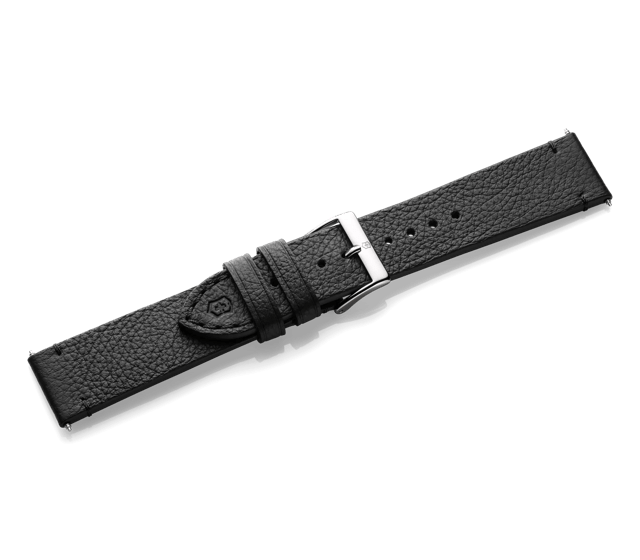 Black leather strap with buckle-005368