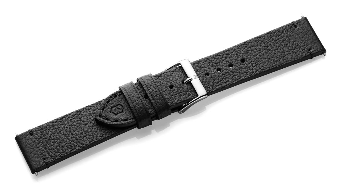 Black leather strap with buckle-005368