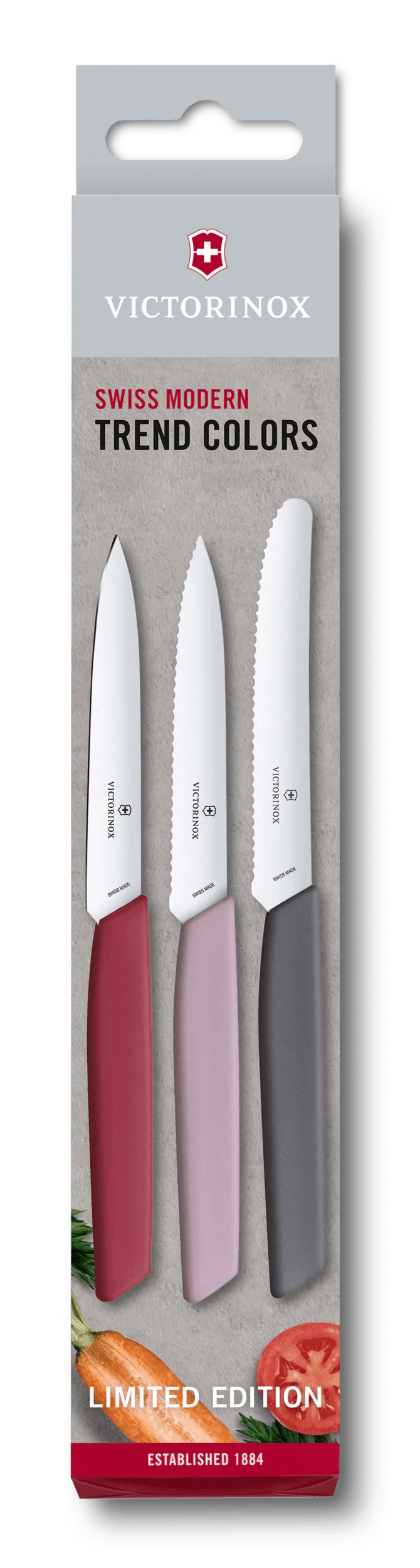 Set cuchillos mondadores Victorinox Swiss Classic Trend Colors