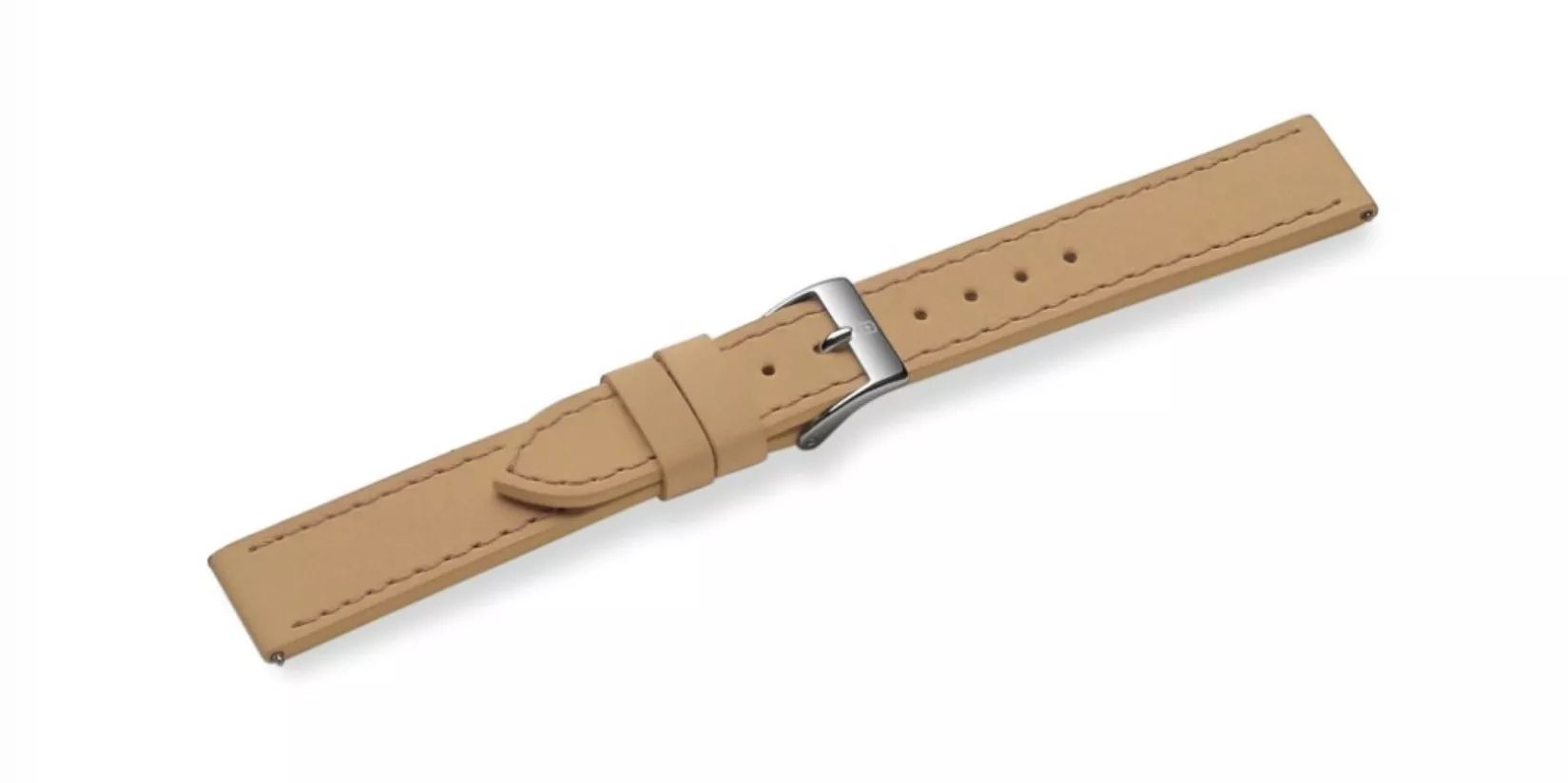 Brown leather strap with buckle-004560