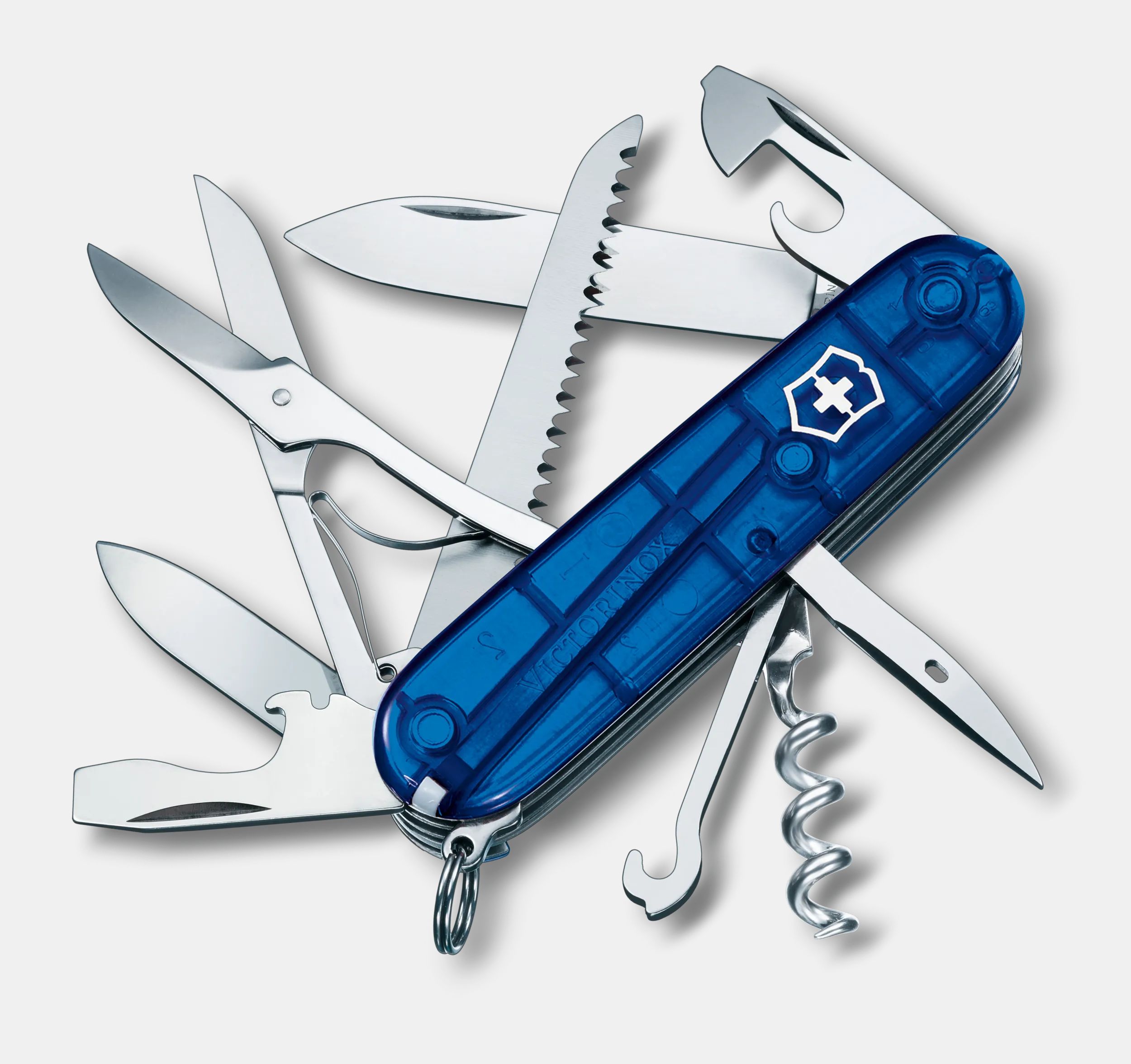 Victorinox Huntsman en bleu transparent 1.3713.T2