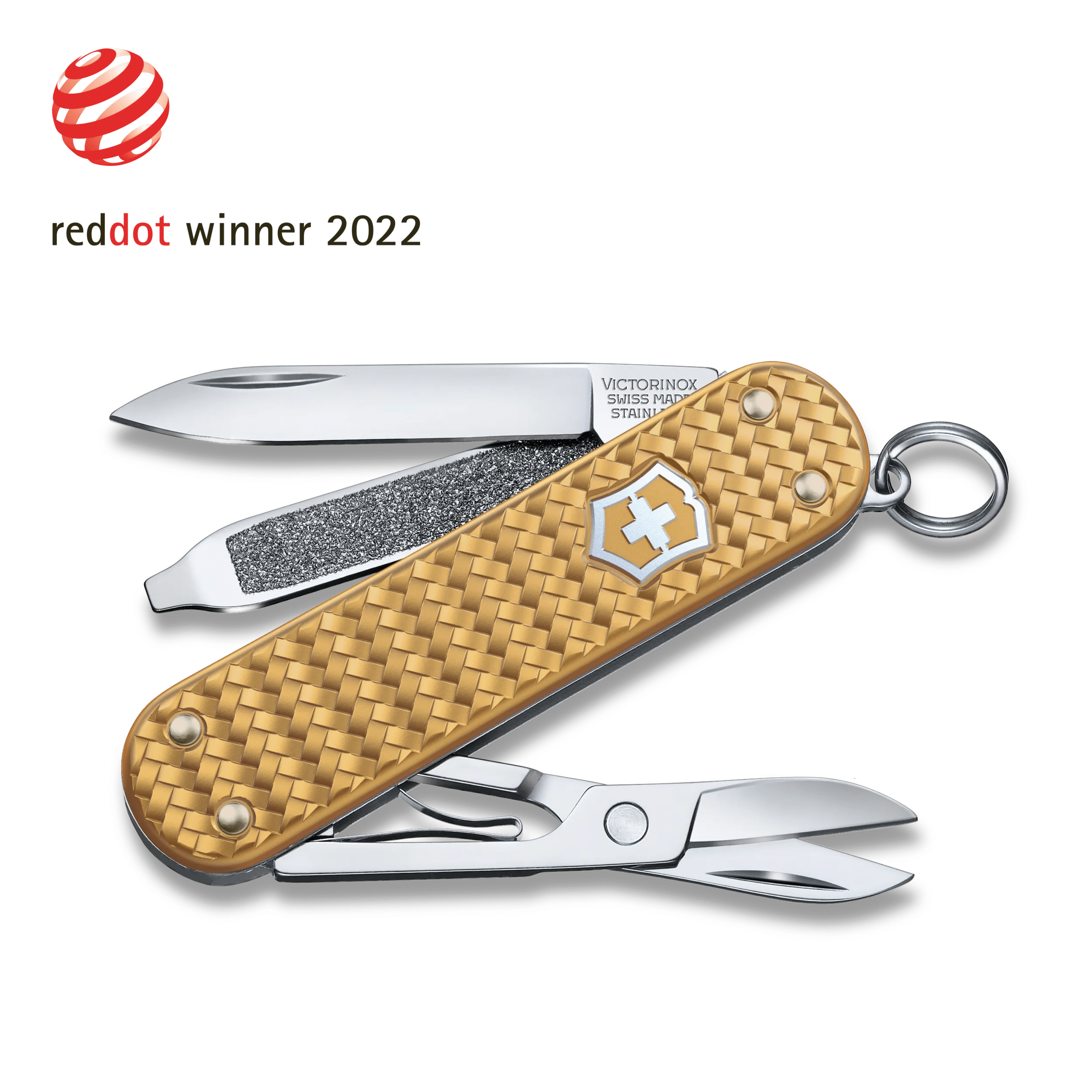 Victorinox Classic Swiss pocket knife with 1 gram gold bar 0.6203.87 with 6  different functions