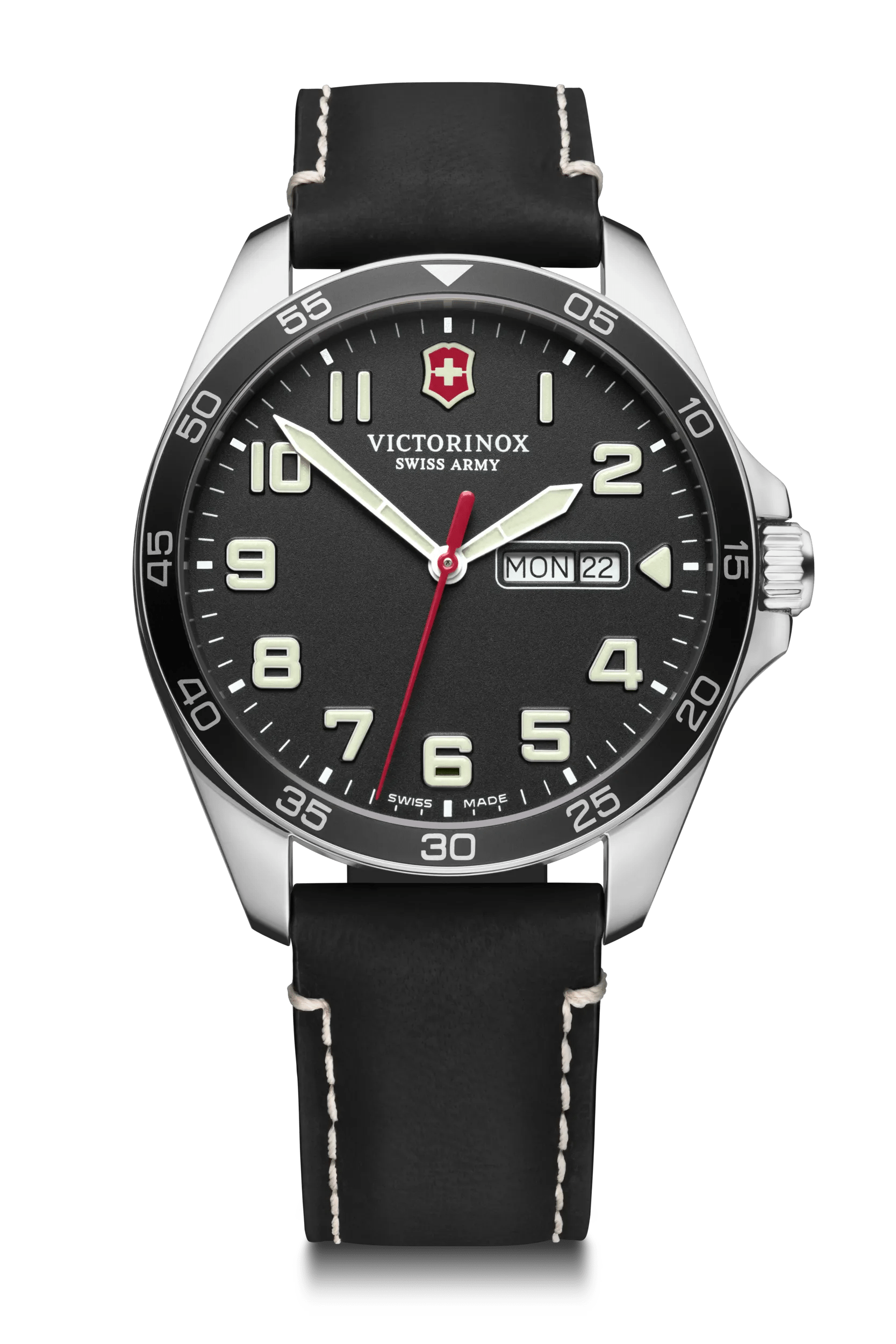 Swiss army watch outlet black face