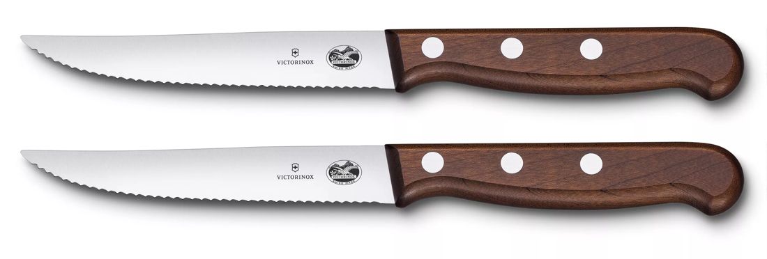 Set couteaux &agrave; steak Wood, 2&nbsp;pi&egrave;ces - null