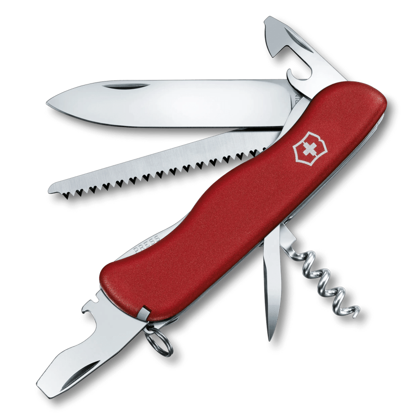 Swiss army shop knife red