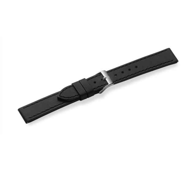 Black leather strap with buckle-004561