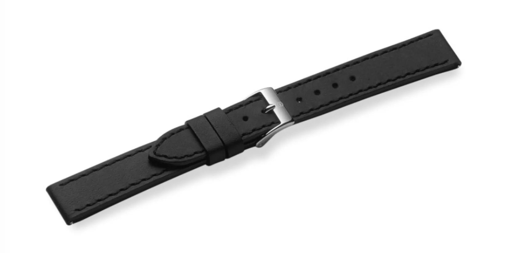 Black leather strap with buckle-004561
