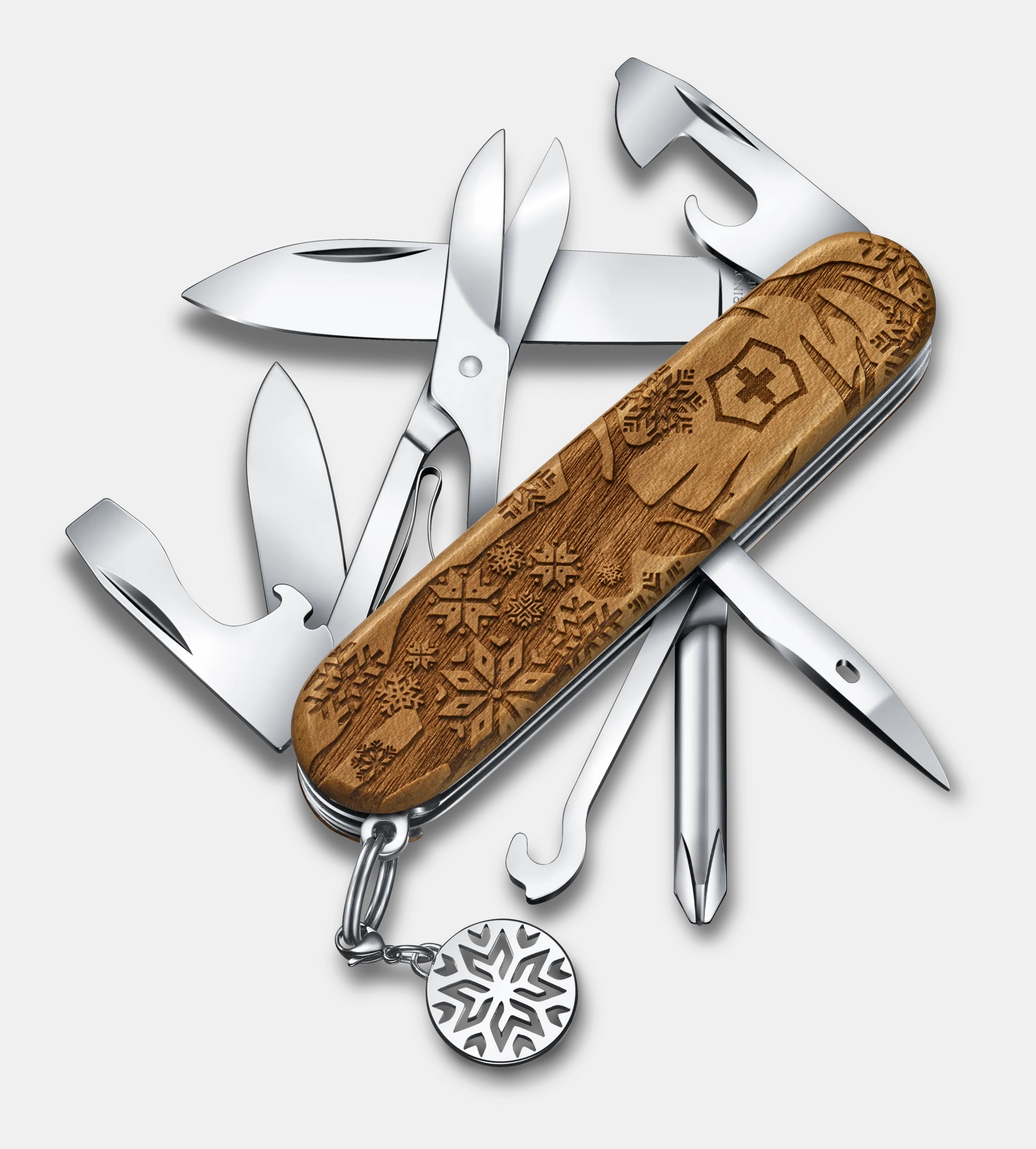 Tinker Tsa Swiss Army Knife Victorinox Super Tinker Wood Winter