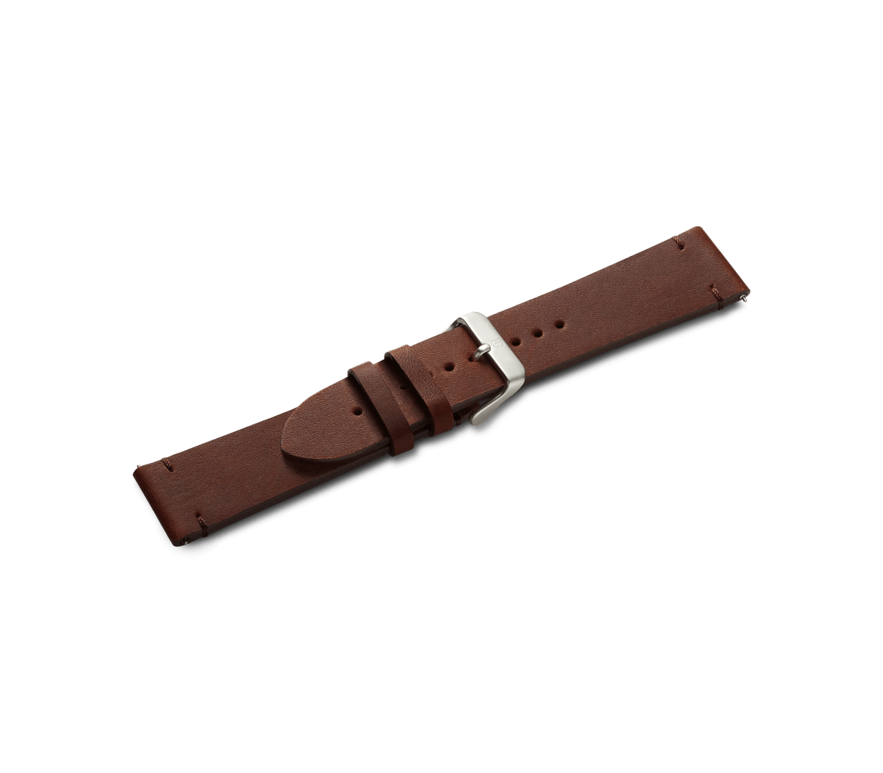 Brown leather strap with buckle - null